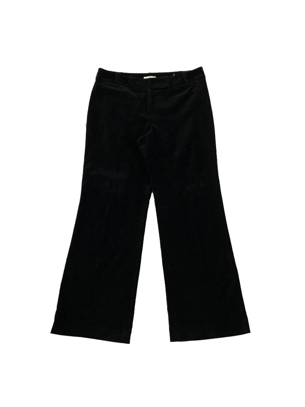 Ann Taylor LOFT Pants Womens Sz 10 Black Velvet Julie Wide Leg Classic Trouser
